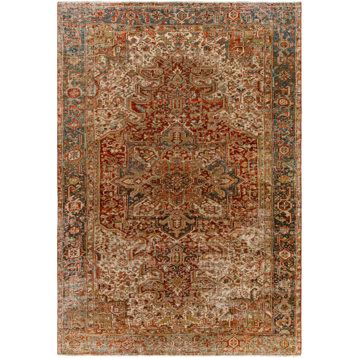 Antique One-of-a-Kind Artisanal Amulet Area Rug
