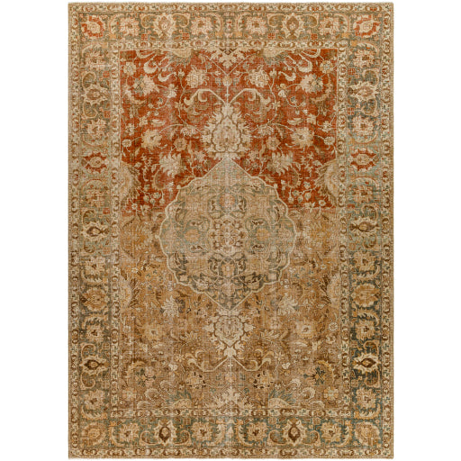 Antique One of a Kind Artisanal Aubusson Area Rug