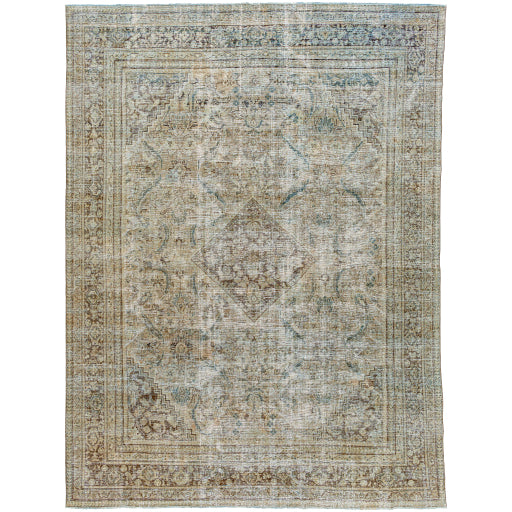 Antique One of a Kind Artisanal Aubusson Area Rug