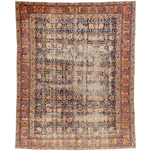 Antique One-of-a-Kind Artisanal Aubusson Area Rug