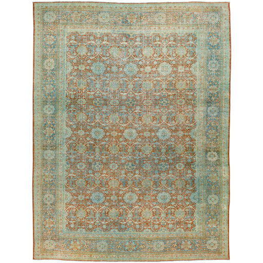 Antique Ornate Opulence Artisan-Knotted Heirloom Rug