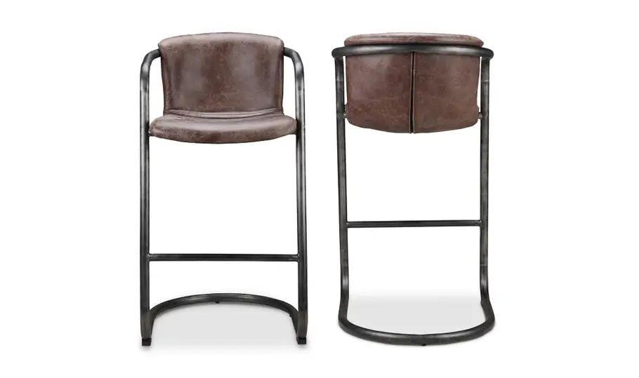 Giono Leather Bar Stools