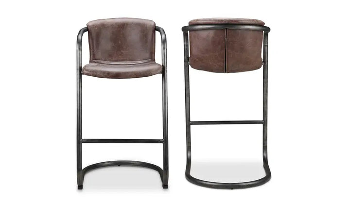 Giono Leather Bar Stools