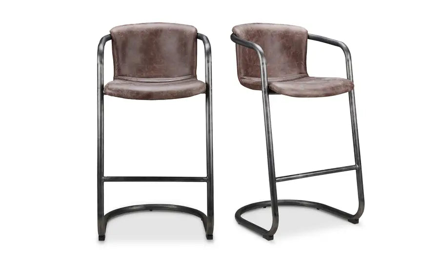 Giono Leather Bar Stools