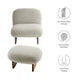 Luna Boucle Chair and Ottoman