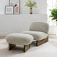 Luna Boucle Chair and Ottoman