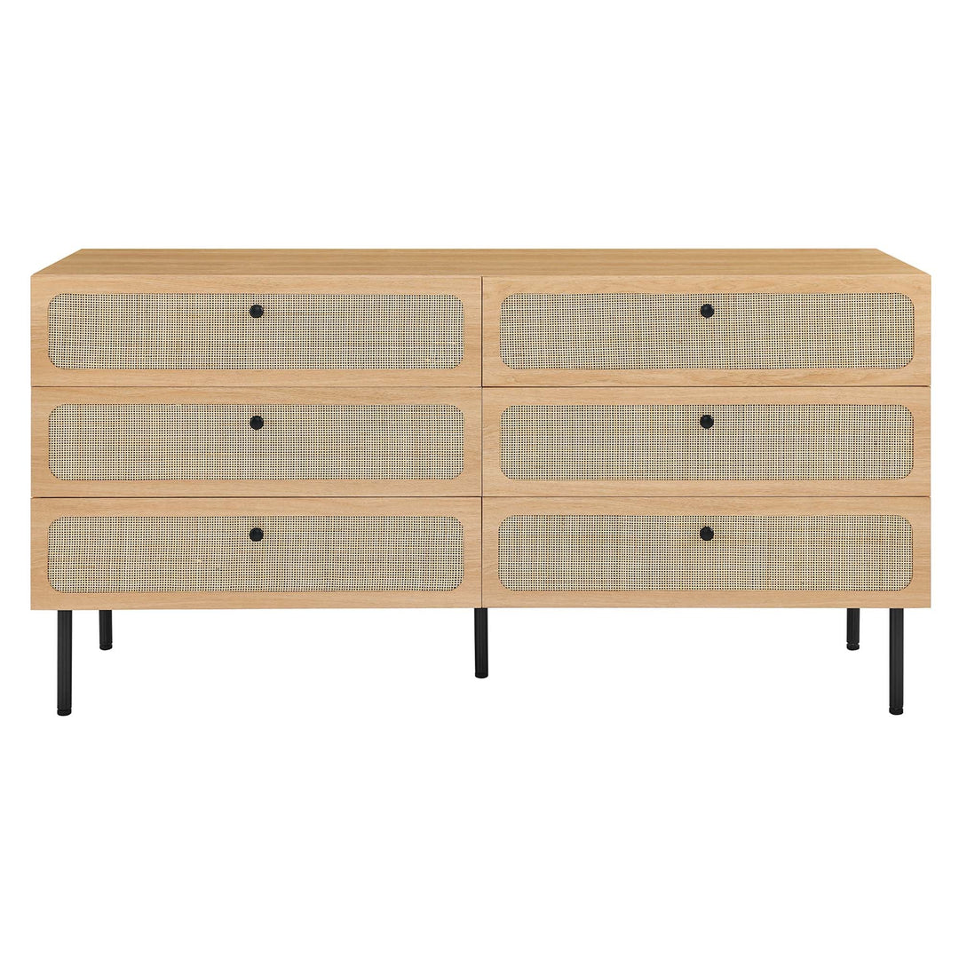 Charlotte 6-Drawer Dresser in Oak