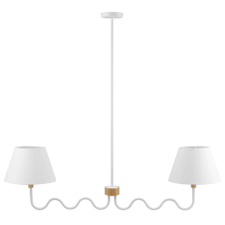 Swiggy 2-Arm Pendant Light - Natural White