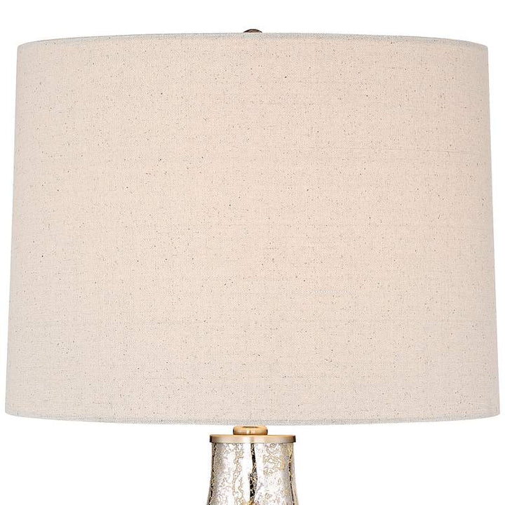 360 Lighting Waylon Modern Luxe Mercury Glass Table Lamps Set of 2