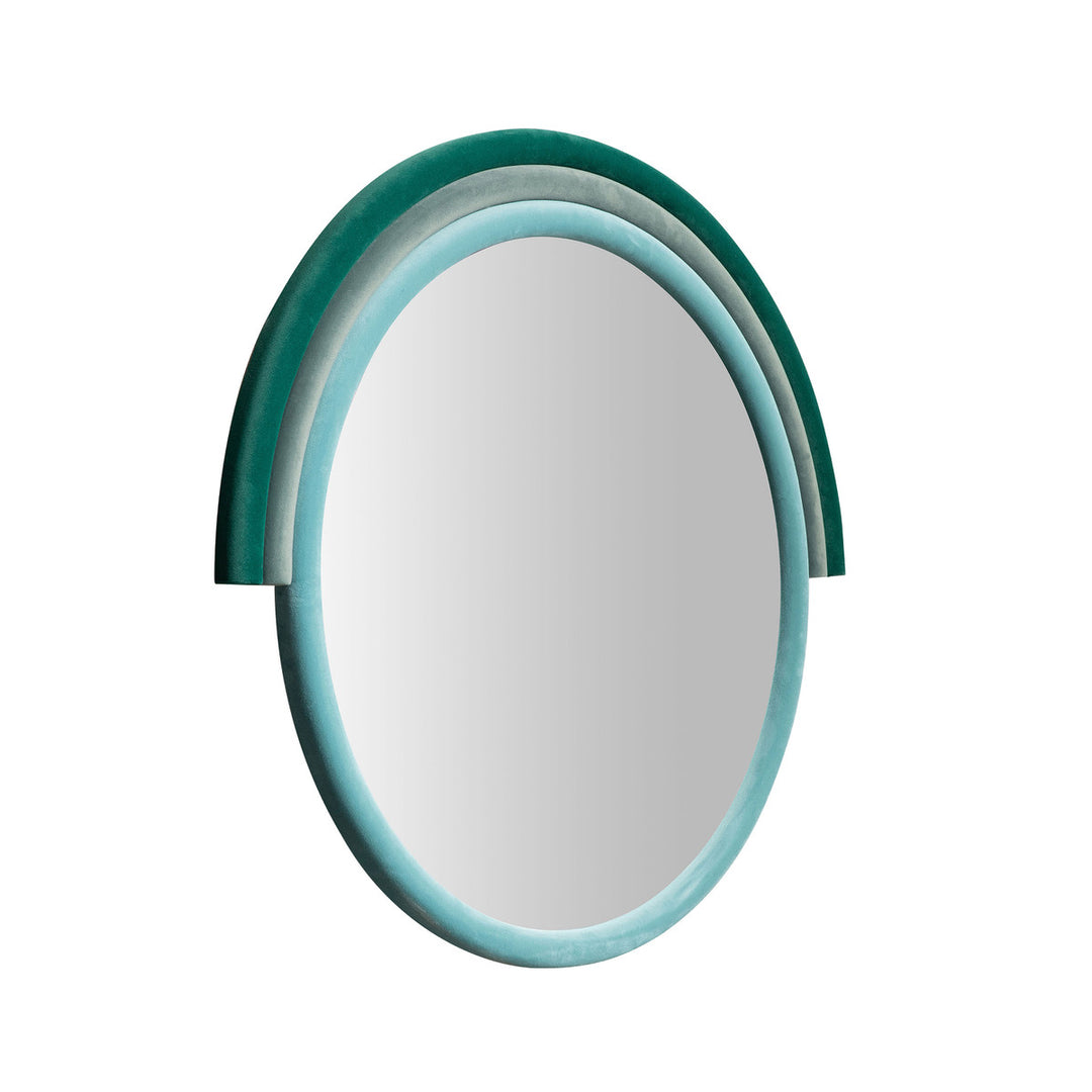 Art Deco Teal Mirror