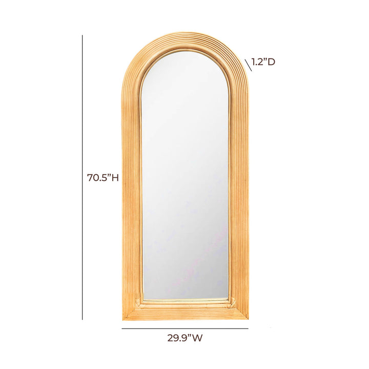 Tanya Rattan Floor Mirror