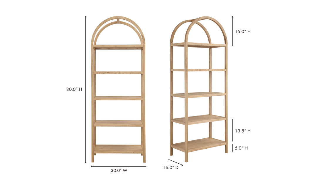 Arched Bookcase