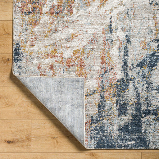 Beckham Botanical Mosaic Machine Woven Rug