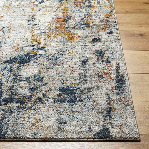 Beckham Botanical Mosaic Machine Woven Rug