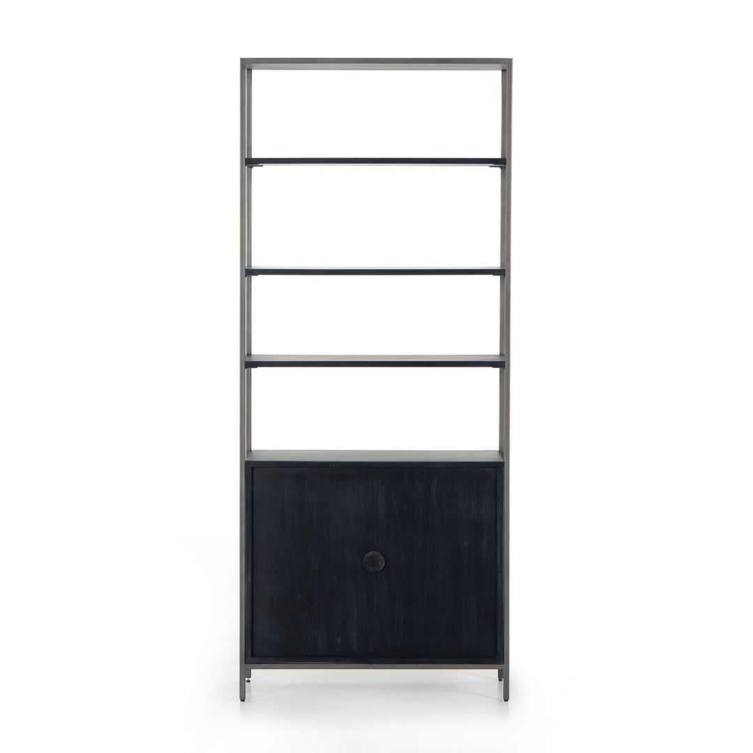 Trista Black Wide Bookcase