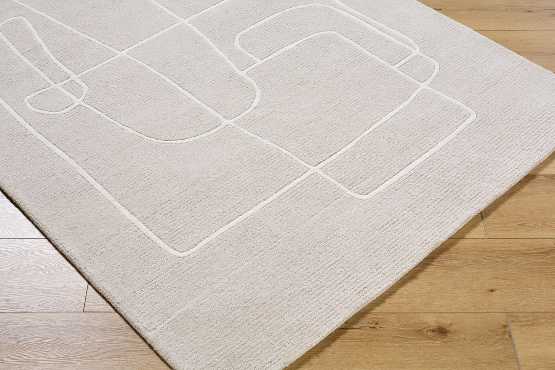 Rossi Beige Modern Rug 5' x 7'6"