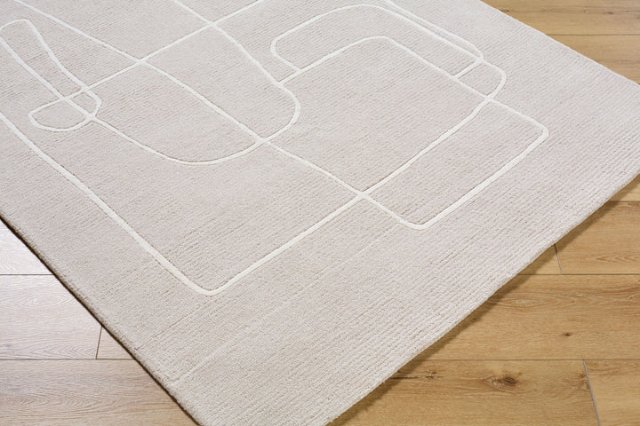 Rossi Beige Modern Rug 5' x 7'6"