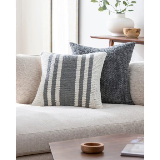 Elegant Stripe Comfort - Brett BOBT-004 18x18 Decorative Pillow