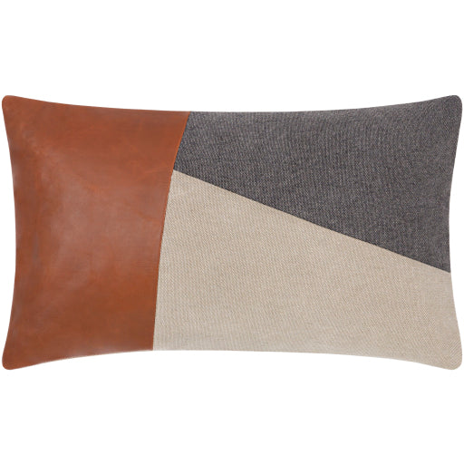 Timber Ridge TR-003 18x18 Cotton Leather Accent Pillow