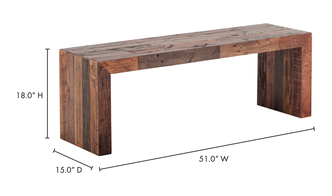 Plank Brown Bench