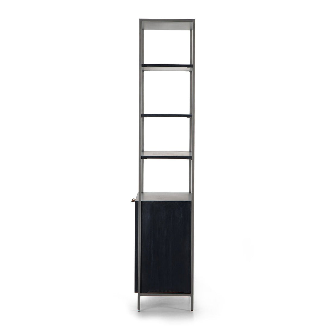 Trista Black Wide Bookcase