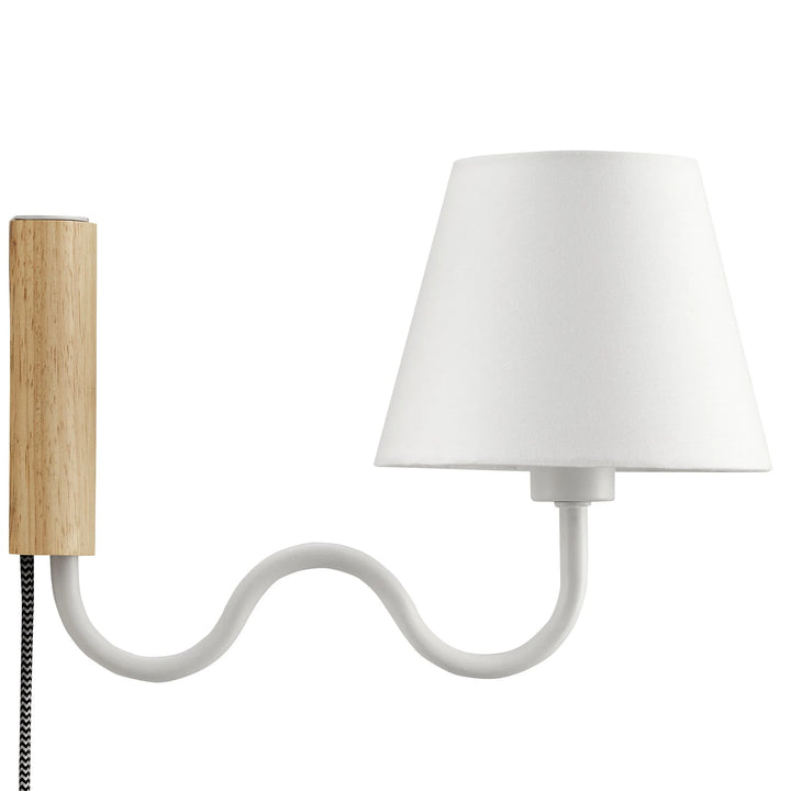 Swiggy Arm Wall Sconce - Natural White