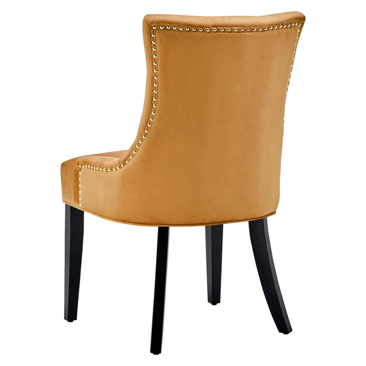 Grant Tufted Velvet Dining Chair Set of 2 - Cognac