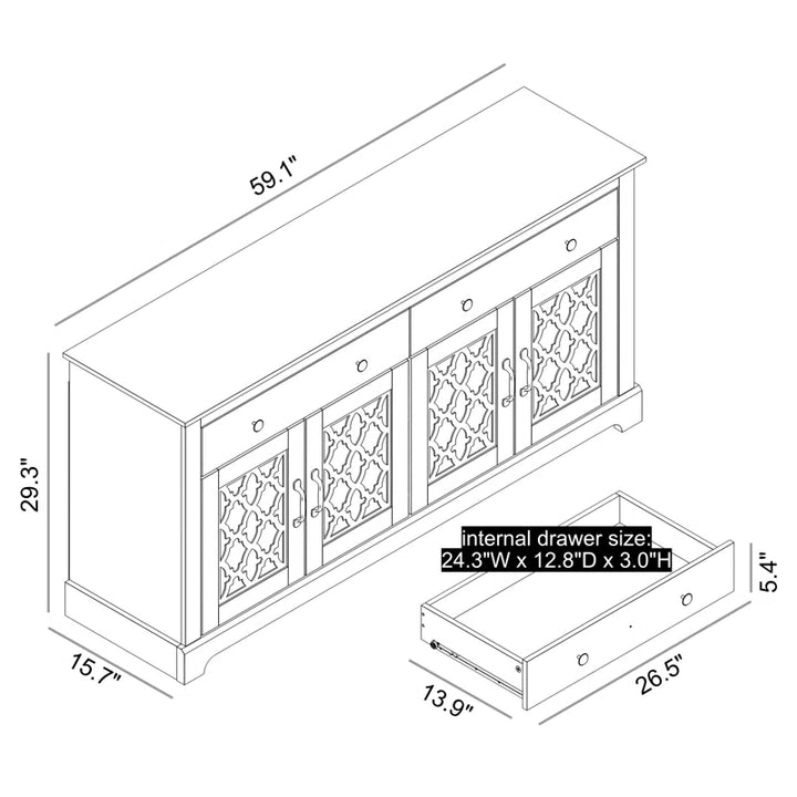 Chessani 2 Drawer Sideboard