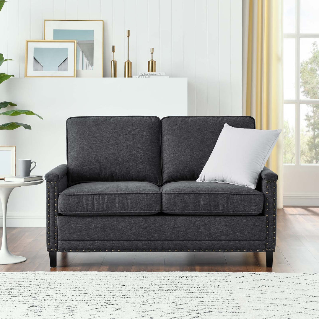 Shonta Upholstered Fabric Loveseat