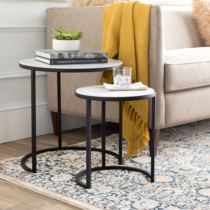 Nova Marble Nesting Tables