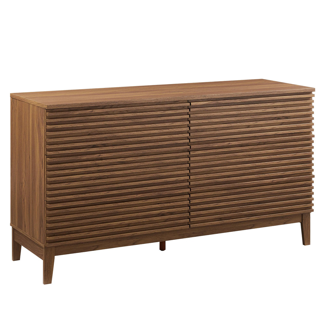 Derren 6-Drawer Dresser - Walnut