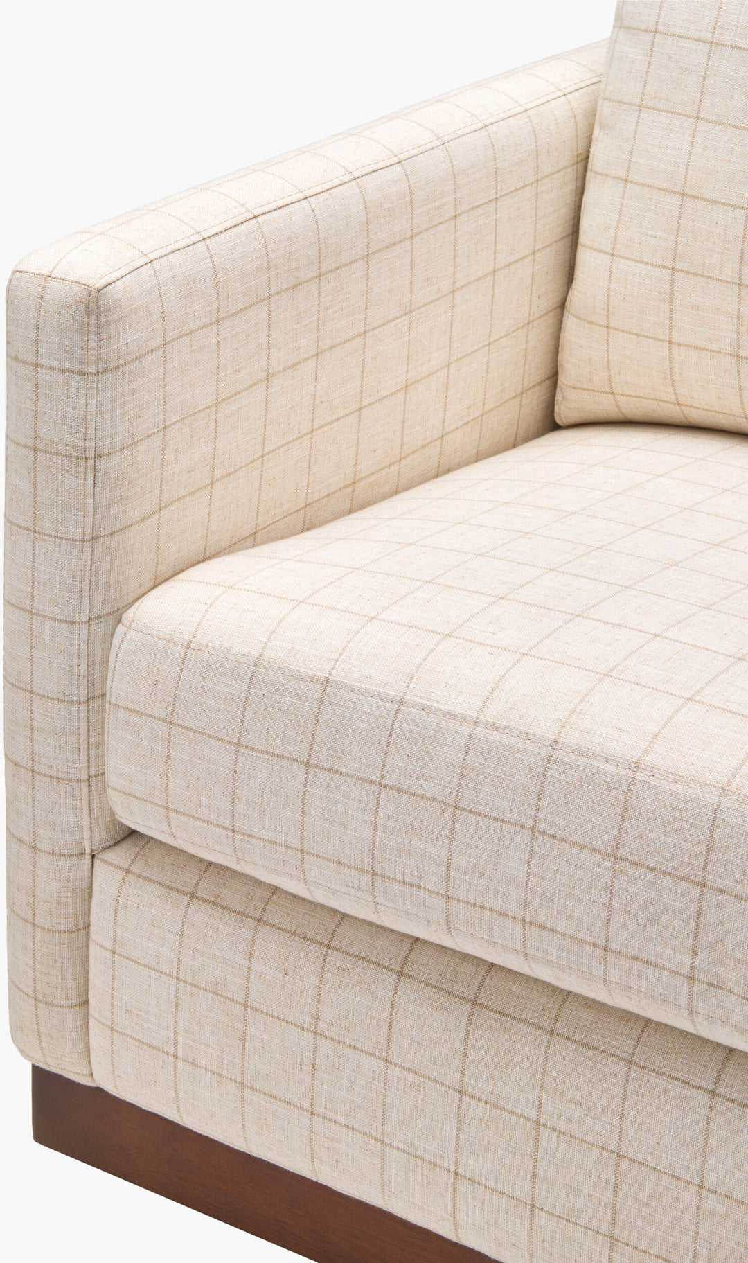 Grid Swivel Chair - Cream