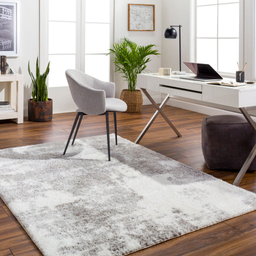 Cloudy Shag Contemporary Design Grey Area Rug