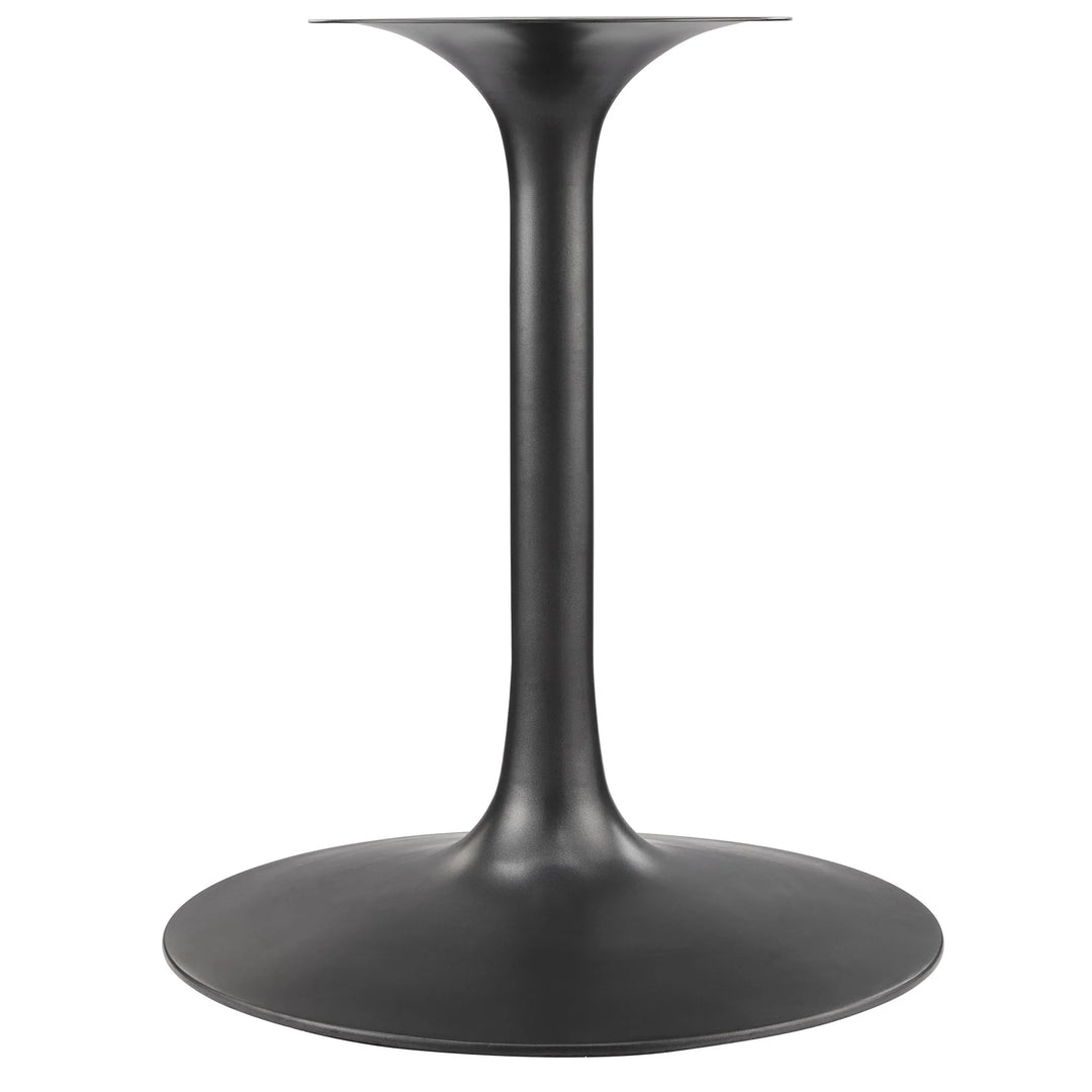 Nalita 60" Round Dining Table - Black/Walnut