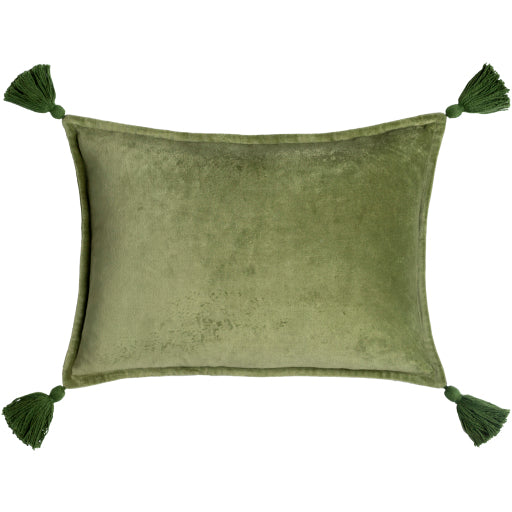 Chic Harmony CH-069 13"L x 19"W Cotton Velvet Lumbar Pillow