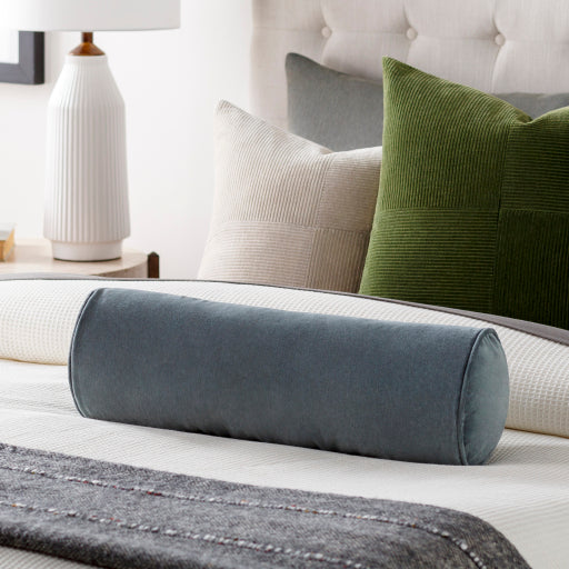 Cozy Cotton Velvet Bolster Pillow