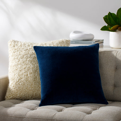 Luxurious Cotton Velvet Lumbar Pillow