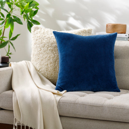 Plush Cotton Velvet Lumbar Pillow