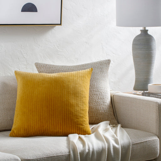 Luxurious Cotton Stripe Accent Pillow
