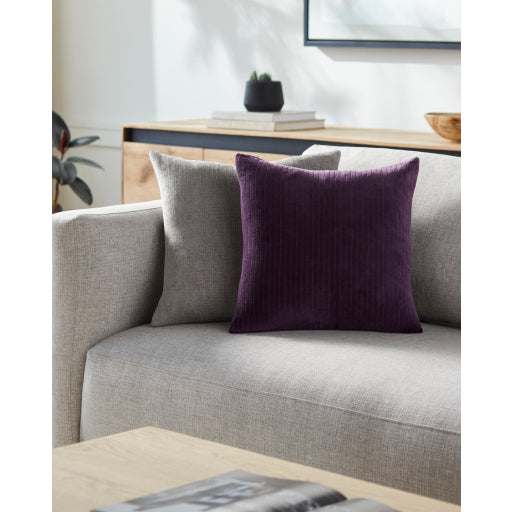 Luxurious Stripe Pillow - Velvet Accent Piece