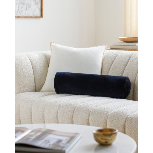 Cozy Cotton Velvet Bolster Pillow