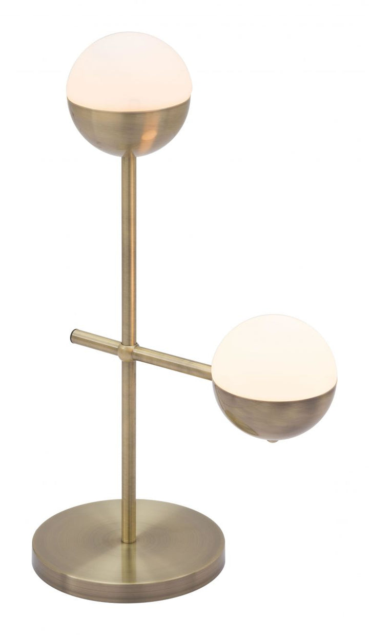 Hale White & Bronze Table Lamp