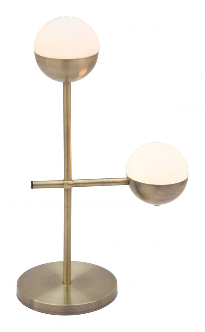 Hale White & Bronze Table Lamp