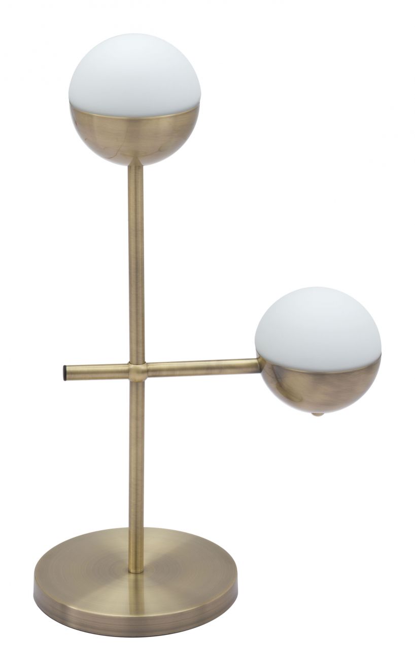 Hale White & Bronze Table Lamp