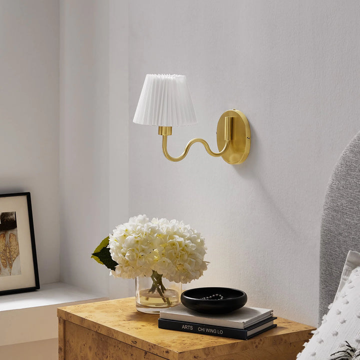 Wanda Squiggle Arm Wall Sconce - Brass