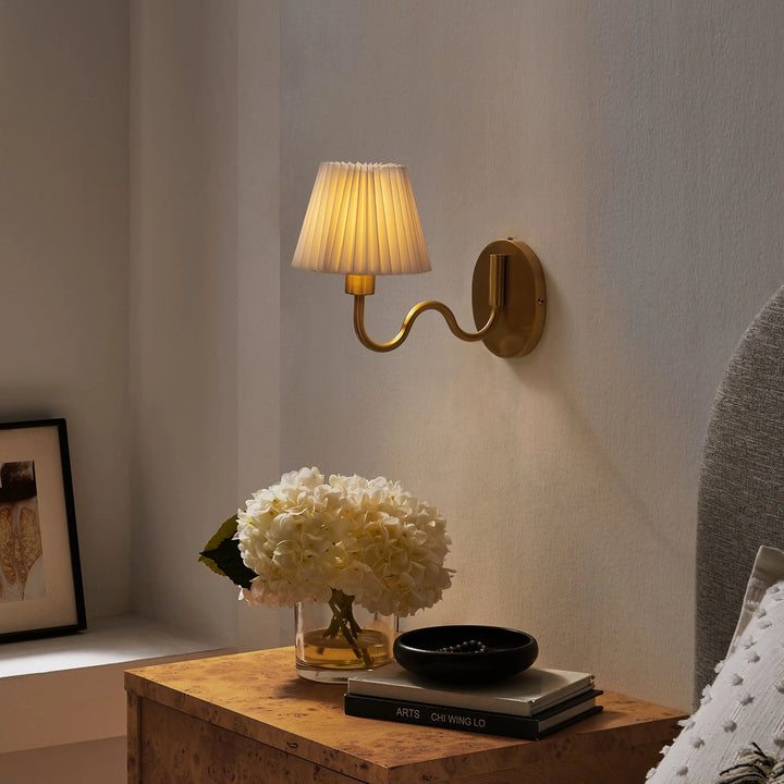 Wanda Squiggle Arm Wall Sconce - Brass