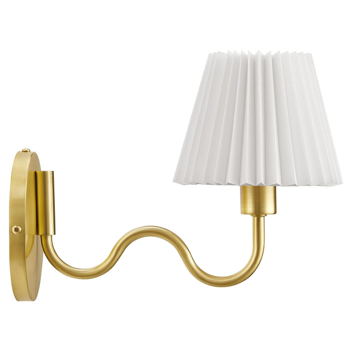 Wanda Squiggle Arm Wall Sconce - Brass