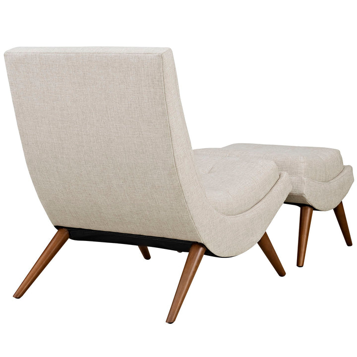 Prome Lounge Chair and Ottoman Set