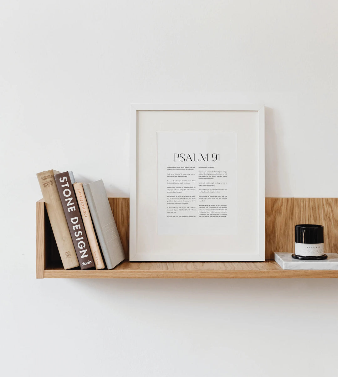 Psalm 91 Print Bible Verse Wall Art Christian Scripture Poster-24"x36"