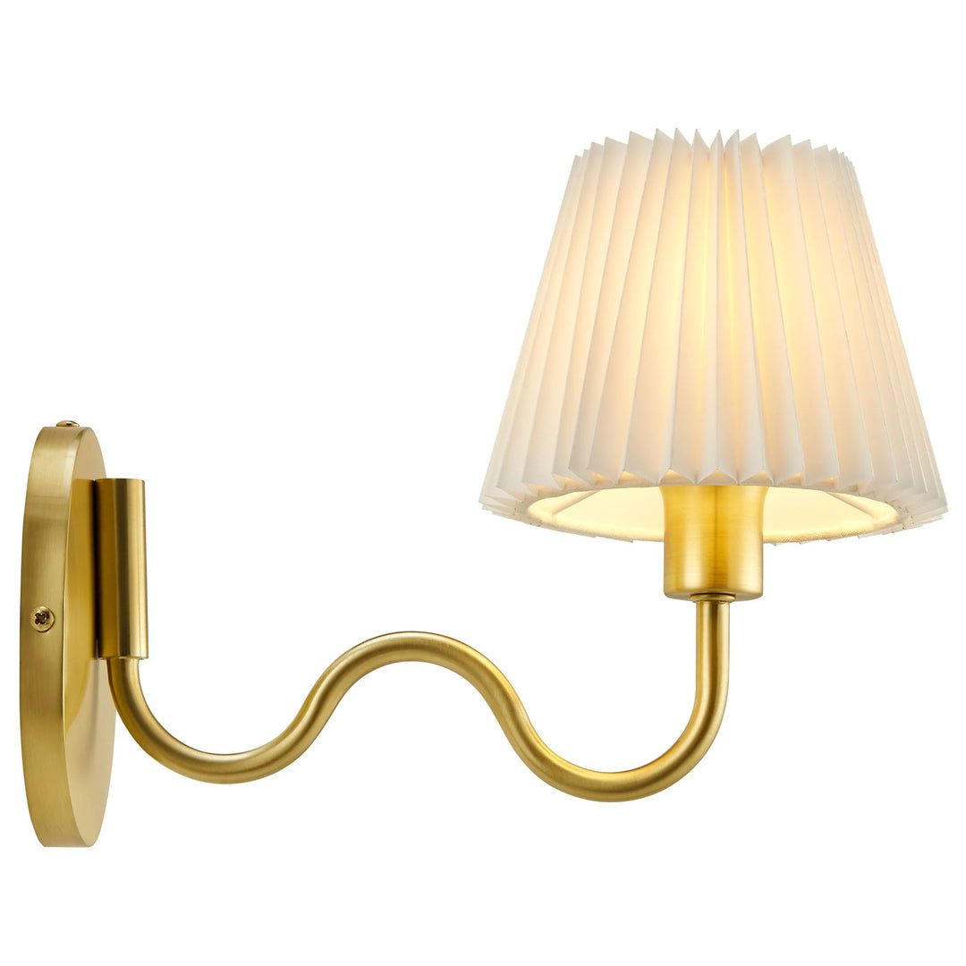 Wanda Squiggle Arm Wall Sconce - Brass